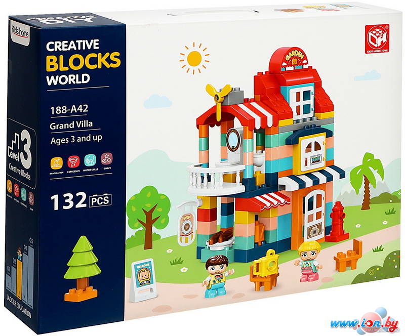 Конструктор Kids Home Toys Загородный домик 188-A42 9655736 (132 эл) в Могилёве