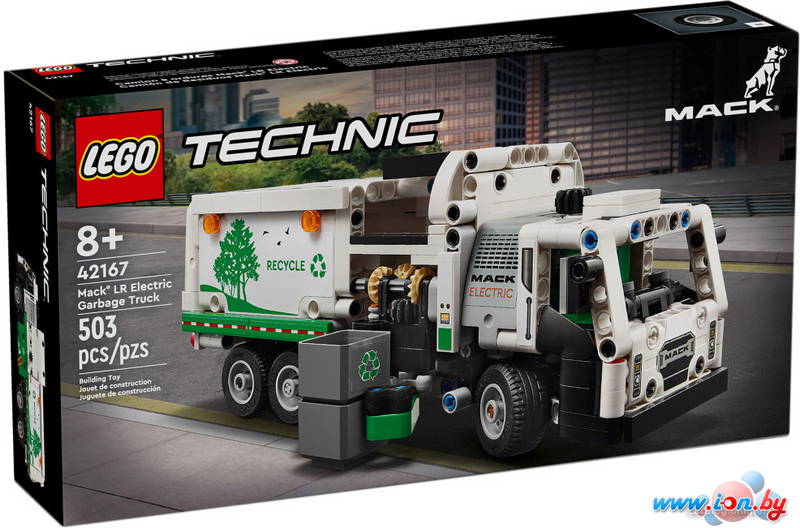 Конструктор LEGO Technic 42167 Электрический мусоровоз Mack LR в Могилёве