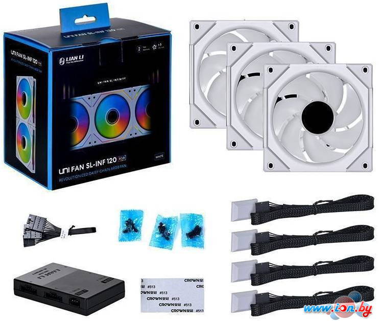 Набор вентиляторов с контроллером Lian Li Uni Fan SL Infinity 120 G99.12SLIN3W.00 в Гродно