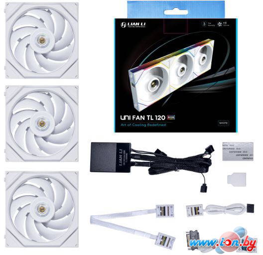 Набор вентиляторов с контроллером Lian Li Uni Fan TL 120 Triple Pack G99.12TL3W.R0 в Минске