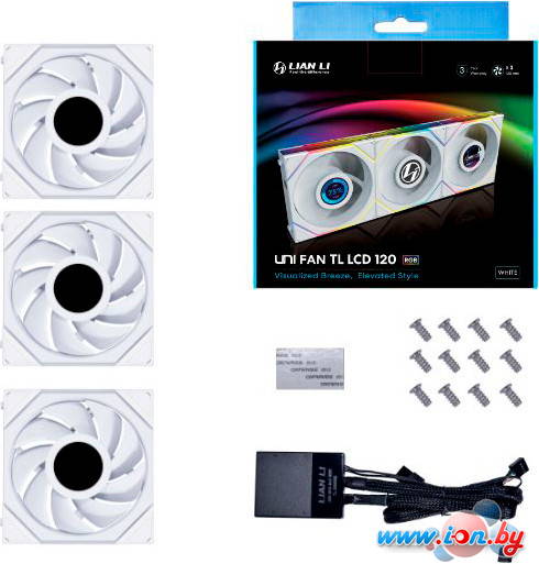 Набор вентиляторов Lian Li Uni Fan TL LCD 120 Triple Pack G99.12TLLCD3W.00 в Гомеле