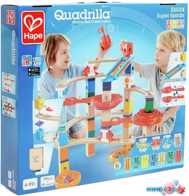 Конструктор/игрушка-конструктор Hape Quadrilla E6024 Super spiral в Гродно