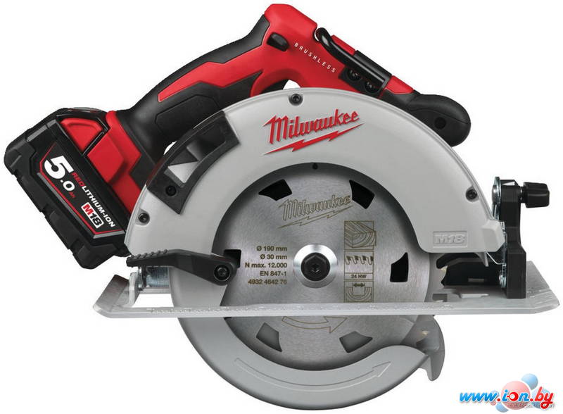 Дисковая (циркулярная) пила Milwaukee M18 BLCS66-502X 4933464590 (с 2-мя АКБ) в Могилёве