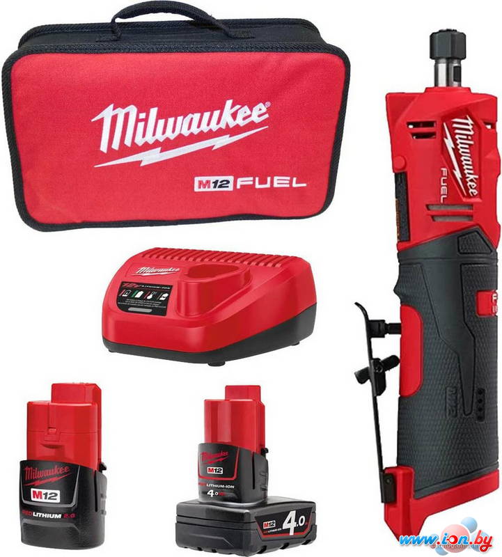 Прямошлифовальная машина Milwaukee M12 Fuel FDGS-422B 4933471436 (с 2-мя АКБ 2 Ah, 4 Ah) в Могилёве