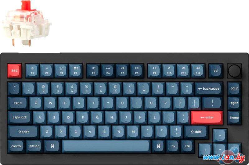 Клавиатура Keychron V1 Max RGB V1M-D1-RU (Gateron Jupiter Red) в Могилёве