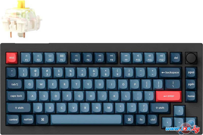 Клавиатура Keychron V1 Max RGB V1M-D4-RU (Gateron Jupiter Banana) в Могилёве