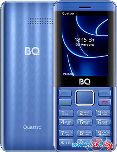 Кнопочный телефон BQ BQ-2453 Quattro (синий) в Гомеле