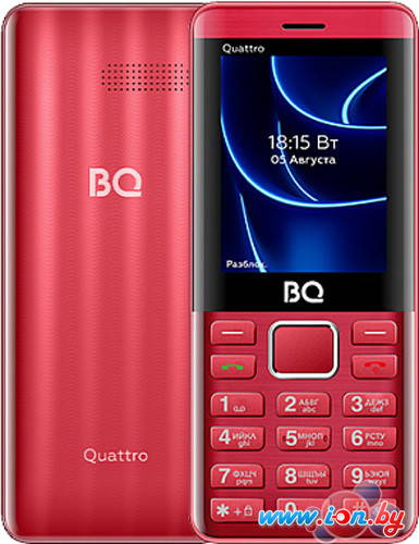 Кнопочный телефон BQ BQ-2453 Quattro (красный) в Могилёве