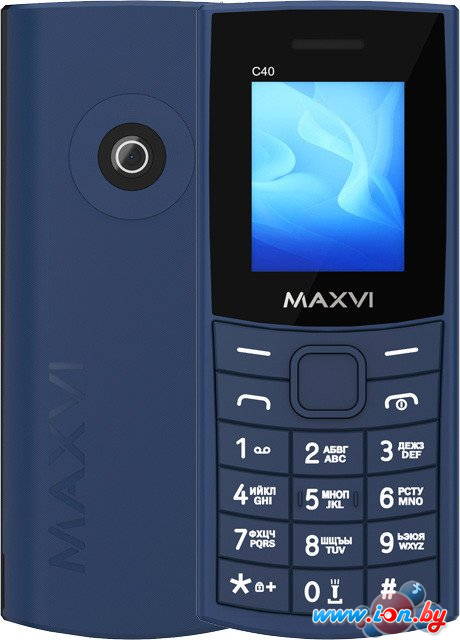 Кнопочный телефон Maxvi C40 (синий) в Могилёве