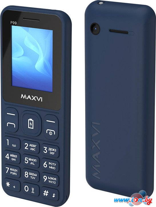 Кнопочный телефон Maxvi P99 (темно-синий) в Могилёве