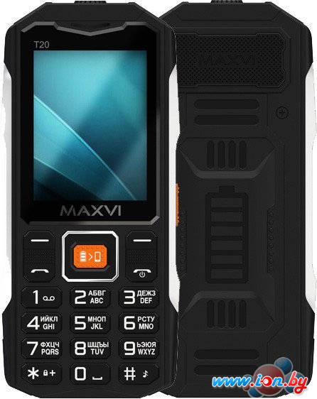 Кнопочный телефон Maxvi T20 (черный) в Могилёве