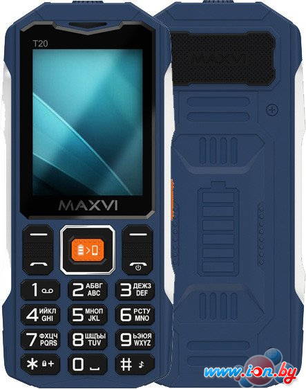 Кнопочный телефон Maxvi T20 (синий) в Гомеле