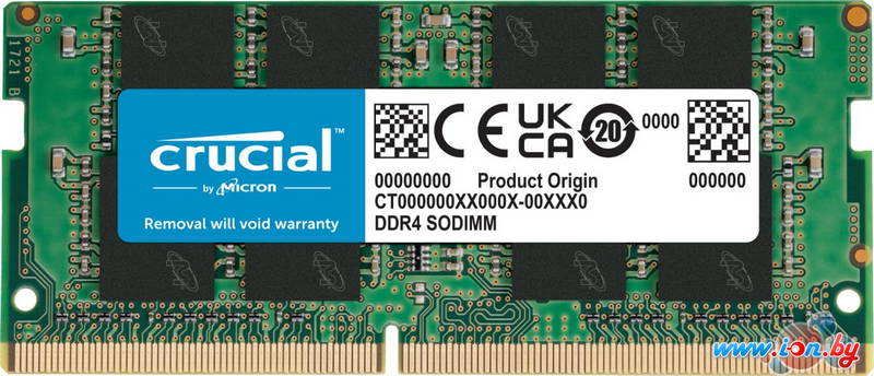 Оперативная память Crucial Basics 16ГБ DDR4 SODIMM 3200МГц CB16GS3200 в Минске