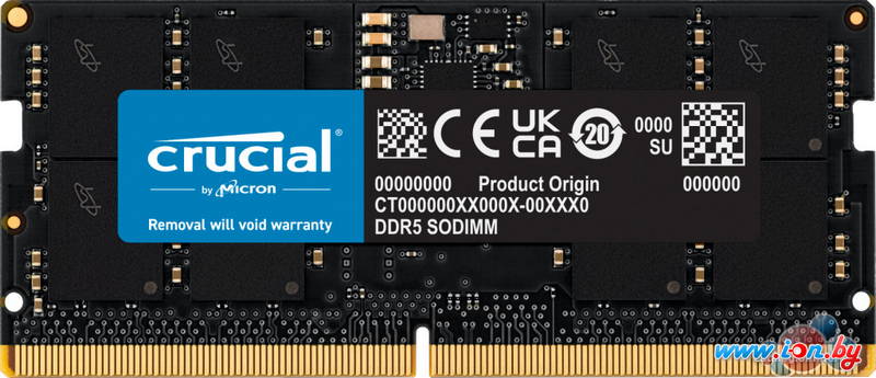 Оперативная память Crucial 32ГБ DDR5 SODIMM 4800 МГц CT32G48C40S5 в Минске