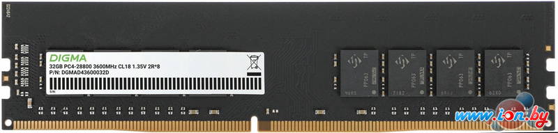 Оперативная память Digma 32ГБ DDR4 3200 МГц DGMAD43600032D в Могилёве