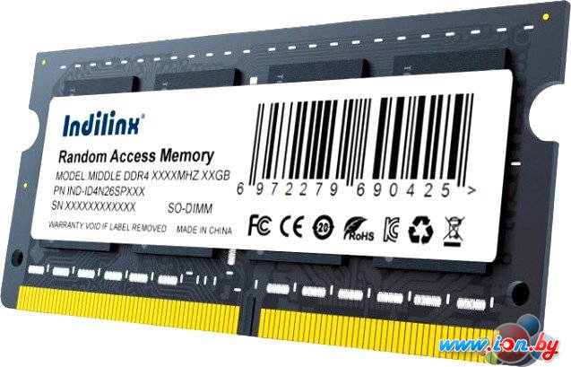 Оперативная память Indilinx 8ГБ DDR4 SODIMM 2666 МГц IND-ID4N26SP08X в Могилёве