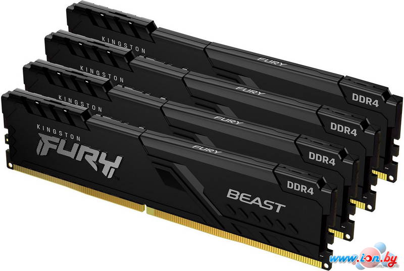 Оперативная память Kingston FURY Beast 4x16GB DDR4 PC4-21300 KF426C16BBK4/64 в Могилёве