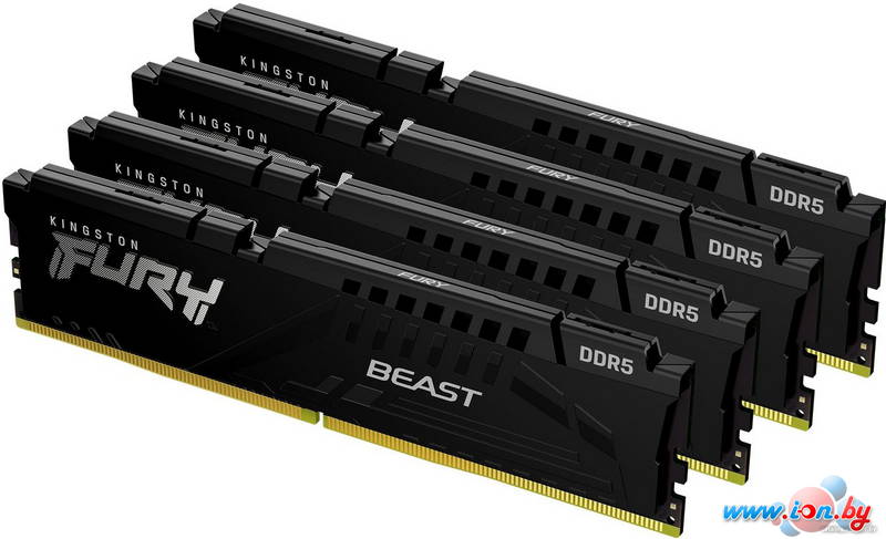 Оперативная память Kingston FURY Beast 4x32ГБ DDR5 5600МГц KF556C40BBK4-128 в Могилёве