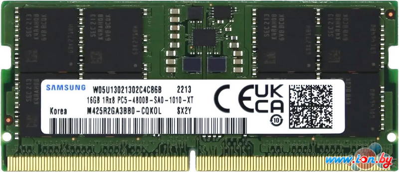 Оперативная память Samsung 16ГБ DDR5 SODIMM 4800 МГц M425R2GA3BB0-CQK в Могилёве