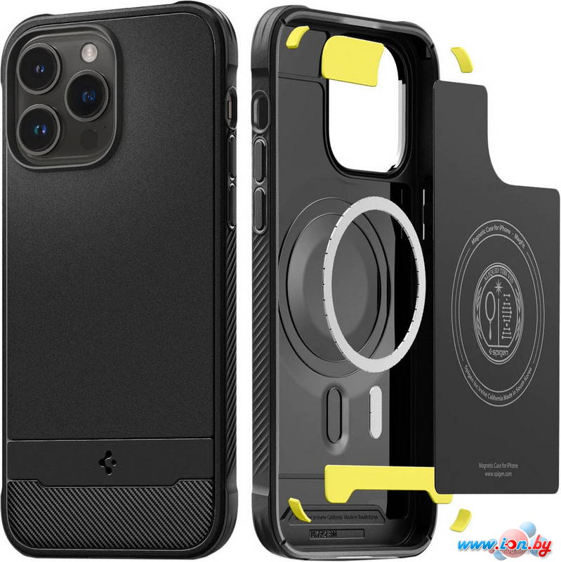 Чехол для телефона Spigen Rugged Armor MagFit iPhone 14 Pro Max ACS04812 (matte black) в Бресте