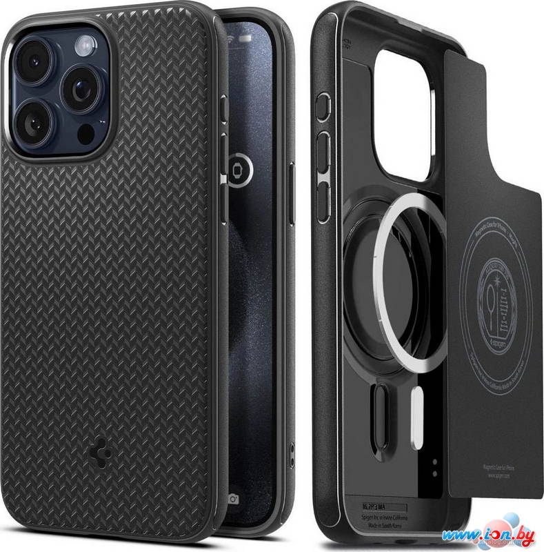 Чехол для телефона Spigen Mag Armor (MagFit) для iPhone 15 Pro Max ACS06597 (черный) в Могилёве