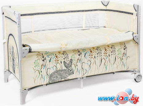 Манеж-кровать Amarobaby Transform Flora AMARO-26TrF/03 (бежевый) в Гомеле