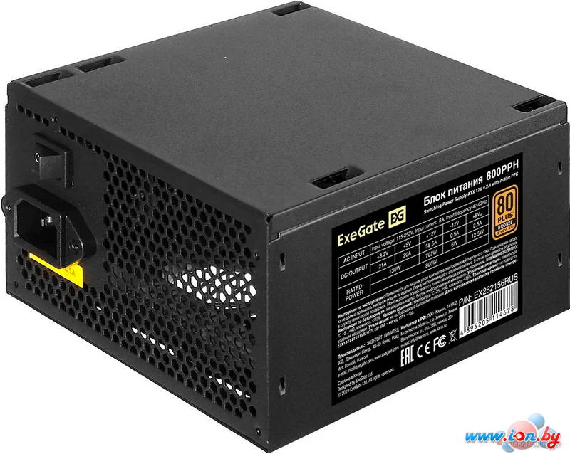 Блок питания ExeGate 800PPH 80 Plus Bronze EX282156RUS-OEM в Могилёве