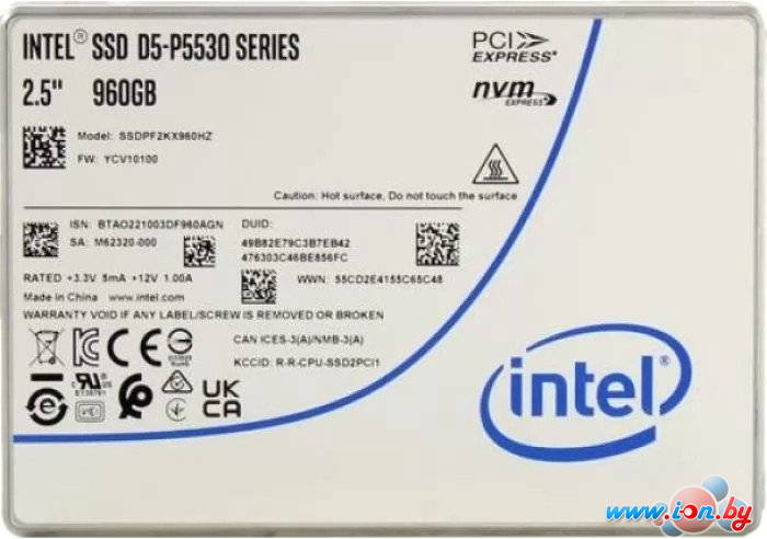 SSD Intel D5-P5530 960GB SSDPF2KX960HZN1 в Могилёве