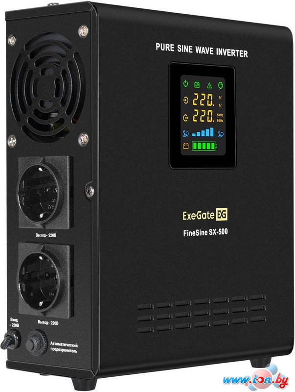 Источник бесперебойного питания ExeGate FineSine SX-500.LCD.AVR.2SH EX295995RUS в Могилёве