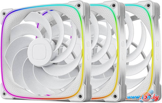Комплект вентиляторов для корпуса Geometric Future Squama 2503R-14 Triple Pack (белый) в Могилёве
