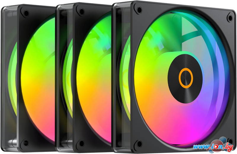 Комплект вентиляторов для корпуса Ocypus Gamma F12 Elite BK ARGB Reverse Blade 3IN1 в Могилёве