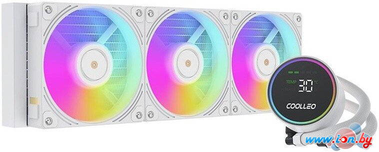 Система жидкостного охлаждения для процессора Coolleo DIG-360-WH в Могилёве