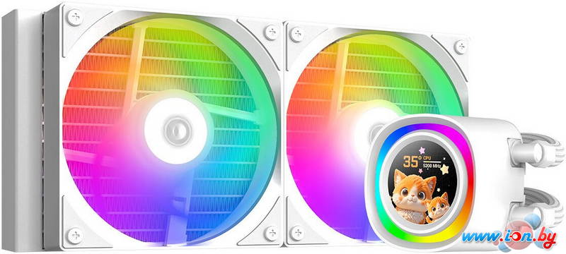 Система жидкостного охлаждения для процессора ID-Cooling FX240 LCD White в Могилёве