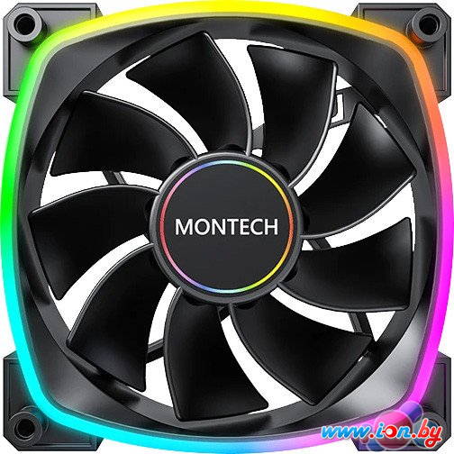 Вентилятор для корпуса Montech RX140 PWM Reverse (черный) в Могилёве
