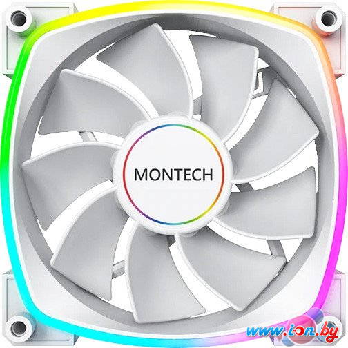 Вентилятор для корпуса Montech RX140 PWM Reverse (белый) в Могилёве