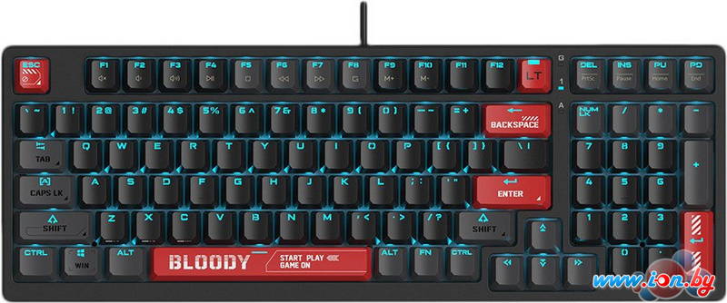 Клавиатура A4Tech Bloody AT98 (черный/красный) в Могилёве