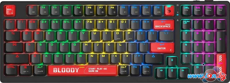 Клавиатура A4Tech Bloody WS98 Black & Red (Bloody BLMS Red Plus) в Могилёве