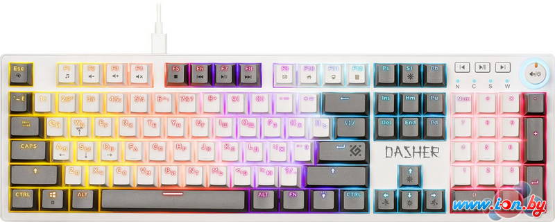 Клавиатура Defender Dasher GK-472 (белый/серый) в Могилёве