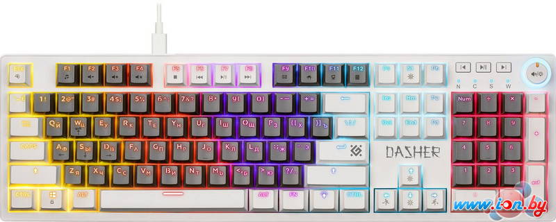 Клавиатура Defender Dasher GK-472 (серый/белый) в Могилёве