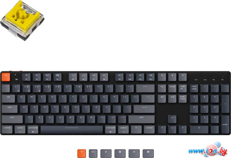 Клавиатура Keychron K5 SE RGB K5SE-E4-RU (Keychron Low Profile Optical Banana) в Могилёве