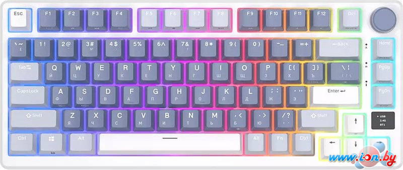 Клавиатура Royal Kludge RK-M75 RGB Ocean Blue (RK Silver) в Могилёве