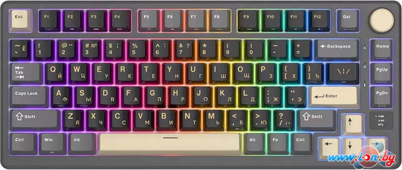 Клавиатура Royal Kludge RK-M75 RGB Phantom (RK Brown) в Могилёве