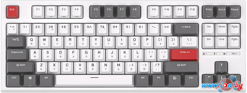Клавиатура Royal Kludge RK-R87 RGB (белый, RK Brown) в Могилёве