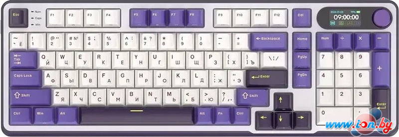 Клавиатура Royal Kludge RK-S98 RGB Blackberry (RK Chartreuse) в Могилёве