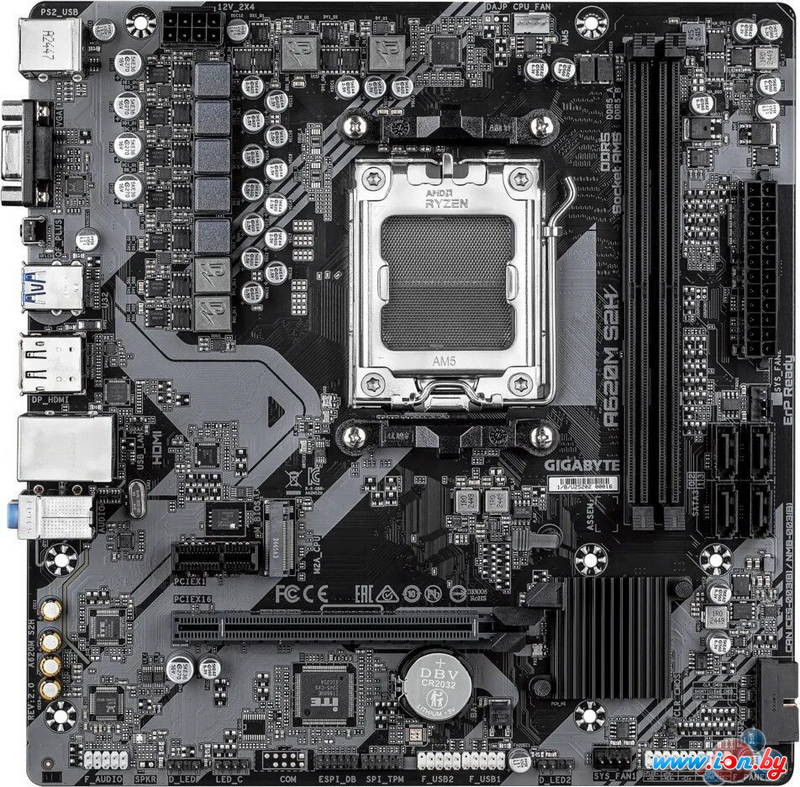 Материнская плата Gigabyte A620M S2H (rev. 2.0) в Могилёве