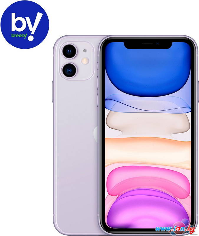 Телефон Apple iPhone 11 128GB Восстановленный by Breezy, грейд А (фиолетовый) в Могилёве