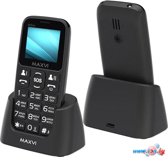 Телефон Maxvi B110ds (черный) в Могилёве Телефон Maxvi B110ds (черный) в Могилёве