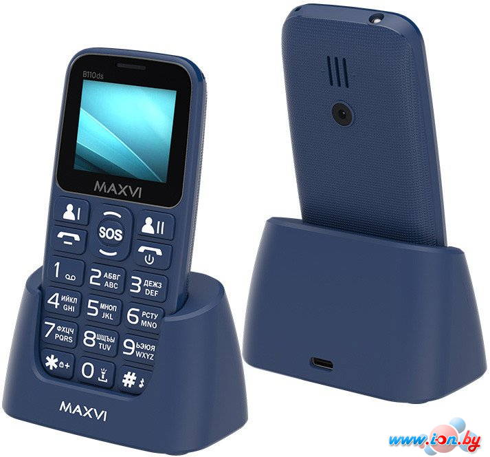 Телефон Maxvi B110ds (синий) в Могилёве Телефон Maxvi B110ds (синий) в Могилёве