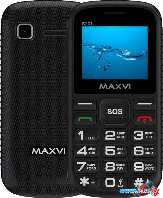 Телефон Maxvi B201 (черный) в Могилёве