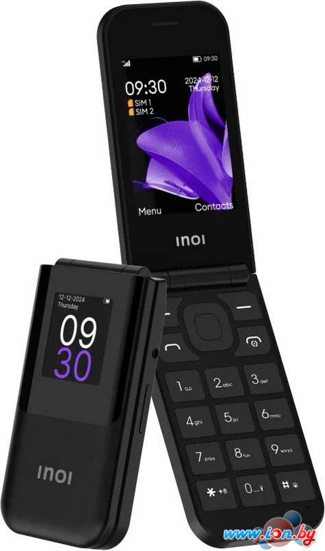 Телефон Inoi 284 Flip 4G (черный) в Могилёве